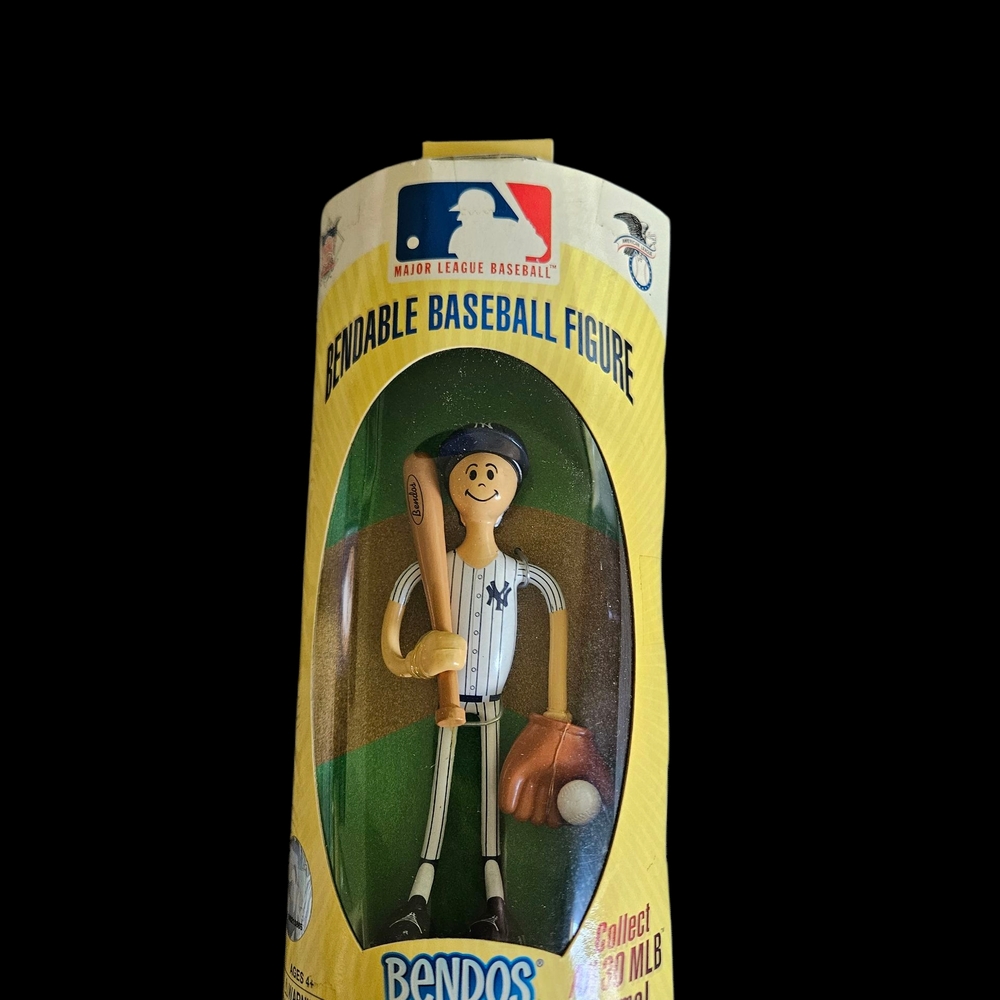 Bendable Baseball Figure - Black and White